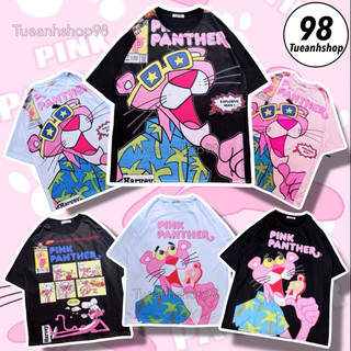  Combo 3 Áo  Áo thun tay lỡ Báo Hồng Pink Panther Nam Nữ Unisex Phom Rộng Áo phông hoạt hình cartoon TUEANHSHOP 