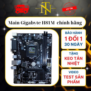Main Giga H81M DS2 zin . ( FREESHIP +TẶNG FE+KEO TẢN NHIỆT+ CMOS).Main giga chính hãng bóc máy văn phòng,quán net