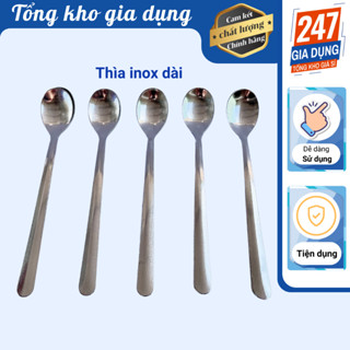 Bộ muỗng inox dài , muỗng cà phê inox, thìa cà phê