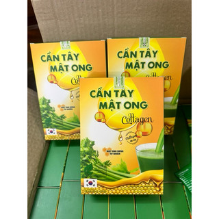 Combo 3 hộp bột cần tây mật ong collagen 60g hỗ trợ giảm mỡ, thải độc