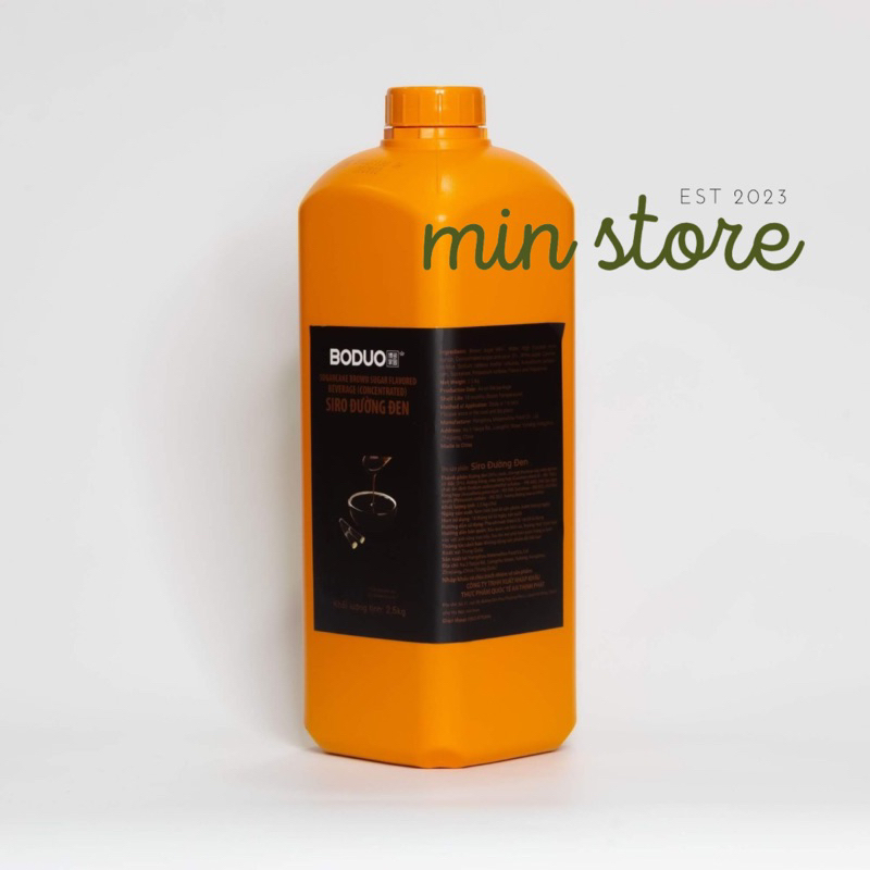 Siro đường đen Boduo chai 2L