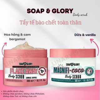 Tẩy da chết toàn thân soap & glory body scrub xanh - hồng 300ml
