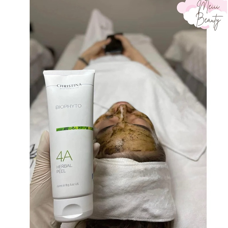 [ SẴN ] Mask tẩy da chết sạch sâu peel da loại bỏ mụn cám đầu đen Christina herbal peel 4A mask