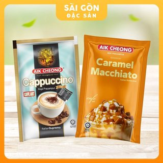 Cà Phê Hòa Tan Gói Malaysia Aik Cheong Combo 2 Vị Capuchino, Macchito SÀI GÒN ĐẶC SẢN