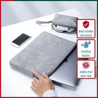 Túi Da Chống Sốc Không Thấm Nước Để Latop/Macbook Cặp Da Thời Trang Đựng LapTop Chống Va Đập 13,14,16