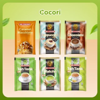 Trà Sữa Tự Pha Aik Cheong Malaysia Combo 6 Gói Truyền Thống, Chocolate, Gừng, Matcha, Capuchino, Macchiato COCORI