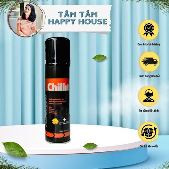 Bình xịt lạnh giảm đau cấp tốc Chillit 250ml