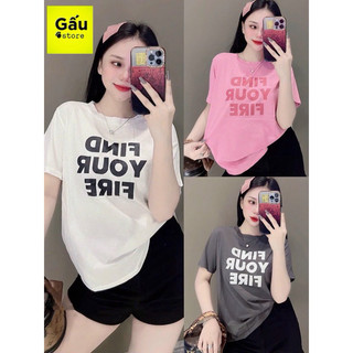 Áo thun Thái nữ dáng vừa phối chữ