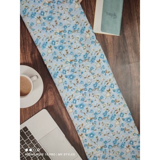 [HCM]2m Vải lụa lạnh hoạ tiết hoa lá nhỏ (2) - lụa Mango chính phẩm