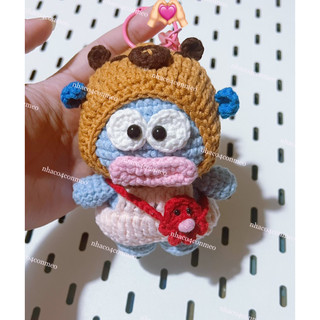 Móc khoá Hangyodon x Capypara xinh xắn , khoá len handmade