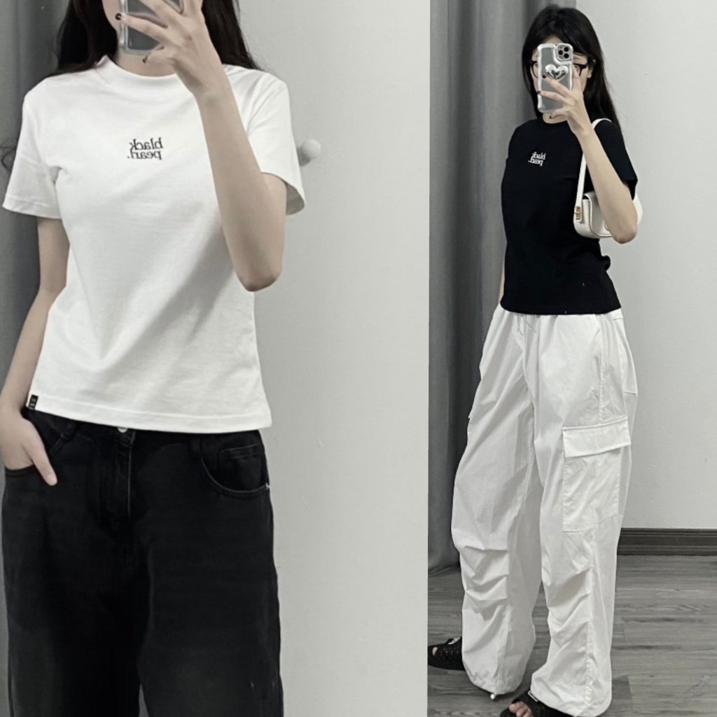 Áo Cộc Nữ Thêu BLACK PEARL Chất Cotton Loại 1 Siêu Mềm Mát MA003 | BigBuy360 - bigbuy360.vn