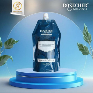Bóc màu tóc đỏ đen tím xanh chỉ 1 túi - Bosecher Color Remover 500ml
