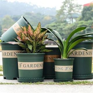 Chậu Nhựa Trồng Cây Gardening Thể Tích Từ 0.5 - 3 Gallon Thích Hợp Trồng Hoa Và Cây Cảnh Trang Trí Sân Vườn Hoặc Để Bàn