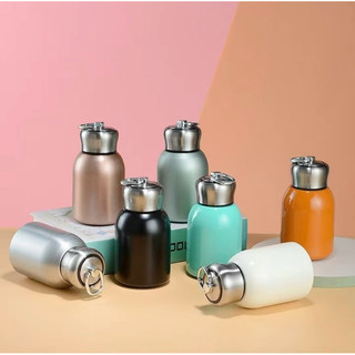 Bình nước giữ nhiệt mini 300ml inox 304 có quai xách