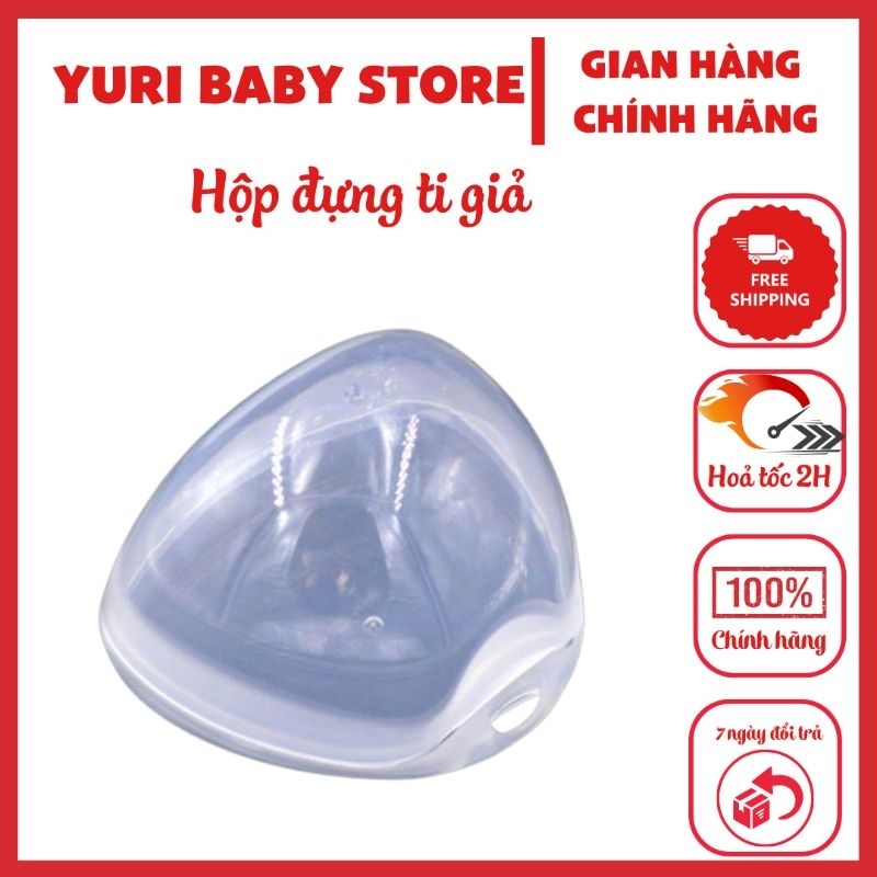 Hộp nhựa trong Bibs đựng ti giả cho bé Đan Mạch chất liệu nhựa PP an toàn sạch sẽ