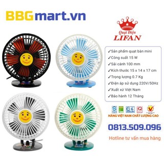 Quạt bàn lifan b106 ⭐️ bảo hành 1 năm tiện lợi sử dụng văn phòng