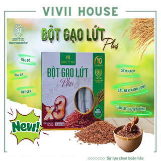 Bột gạo lứt như ý ny plus x3 _ hộp 20 gói tiện lợi