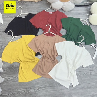 Áo thun dáng ôm nữ tay ngắn nhún eo ( Mã 787 )