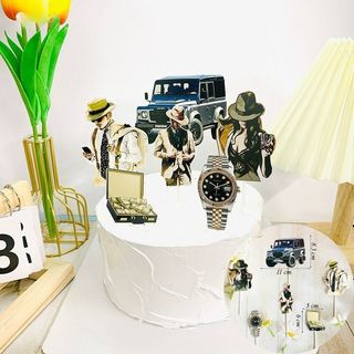 phụ kiện bánh sinh nhật bánh kem [FREESHIP❤️] set cắm đàn ông đích thực