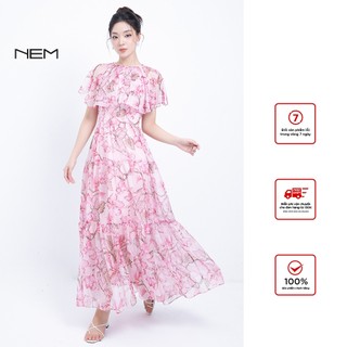  Đầm maxi cổ bèo nữ thiết kế NEM Fashion 00022 giá tốt