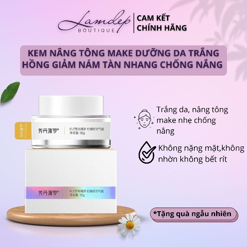 Kem Nâng Tông Dưỡng Da Trẻ Hóa Da FUT VTM C- Chống Nắng,Make UP Nâng Tông Thoáng Da ,Không Bết Rít 50Gr