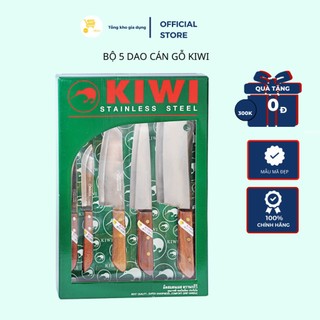 Bộ dao Kiwi 5 món cán gỗ