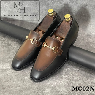 Giày nam da bò - đế phíp cao cấp form chuẩn moccasin - mã sp mc01nx