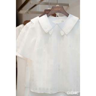 D.CHIC Áo sơ mi cộc tay 2 lá cổ MS: 1812450