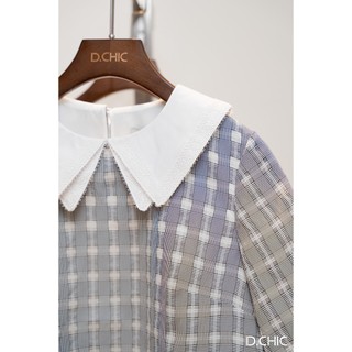 D.CHIC Áo sơ mi cộc tay 2 lá cổ MS: 1812450
