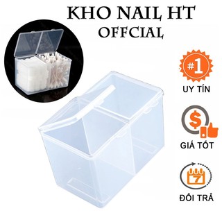 Hộp đựng giấy lau gel nail 2 ngăn hàng xịn