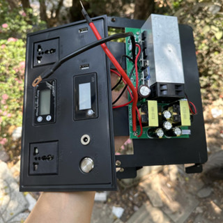 Mạch biến tần 24v lên 220v 500w có quạt tản nhiệt, ổ cắm, USB