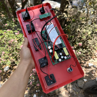 Mạch biến tần 24v lên 220v 1000w có quạt tản nhiệt, ổ cắm, USB