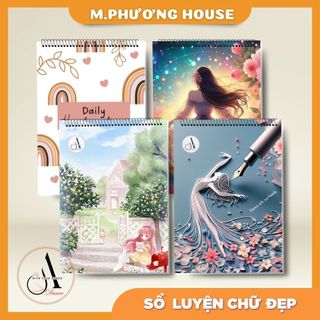 Sổ luyện chữ đẹp 3mm 4mm - a4 - 100 trang