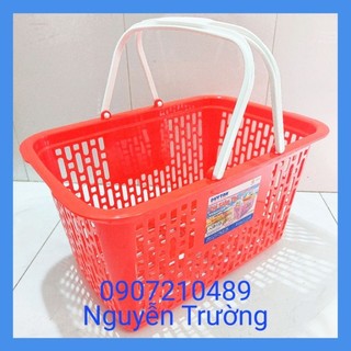 Giỏ siêu thị 2 quai xách nhựa Duy Tân