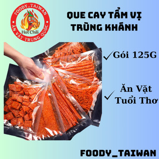 Que cay tẩm vị gói to 125g - tăm cay ăn vặt hot tiktok - que cay trùng khánh - que cay tẩm vị nội địa - foody_taiwan