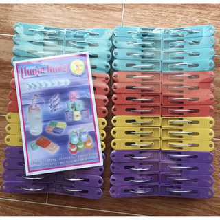 Kẹp quần áo - kẹp nhựa phơi quần áo vỉ 30 chiếc
