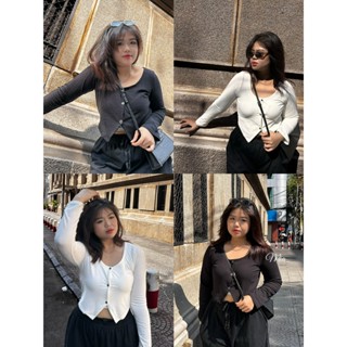 Mia Cardigan (kèm tube) - Áo khoác nữ chất thun gân mềm mát Bigsize 85kg