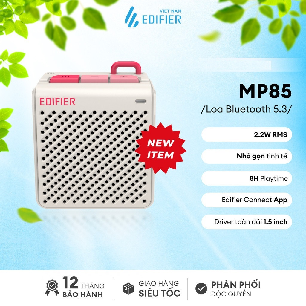 Loa Nghe Nhạc Bluetooth Edifier MP85 (Pin 8h/ Kết nối Bluetooth/ Edifier App/ Bảo hành 12 tháng)