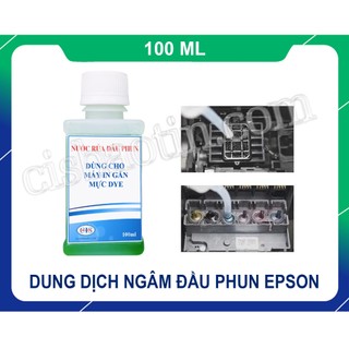 Dung dịch ngâm - rửa đầu phun Epson sử dụng Mực Nước - Lọ 100ml