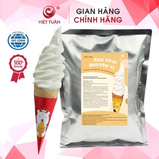 Bột làm kem tươi nguyên vị, mướt mịn, mềm béo, lâu tan gói 800g hiệu việt tuấn