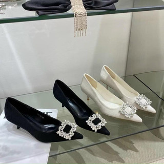 SALE guốc đá vuông mũi nhọn gót đũa