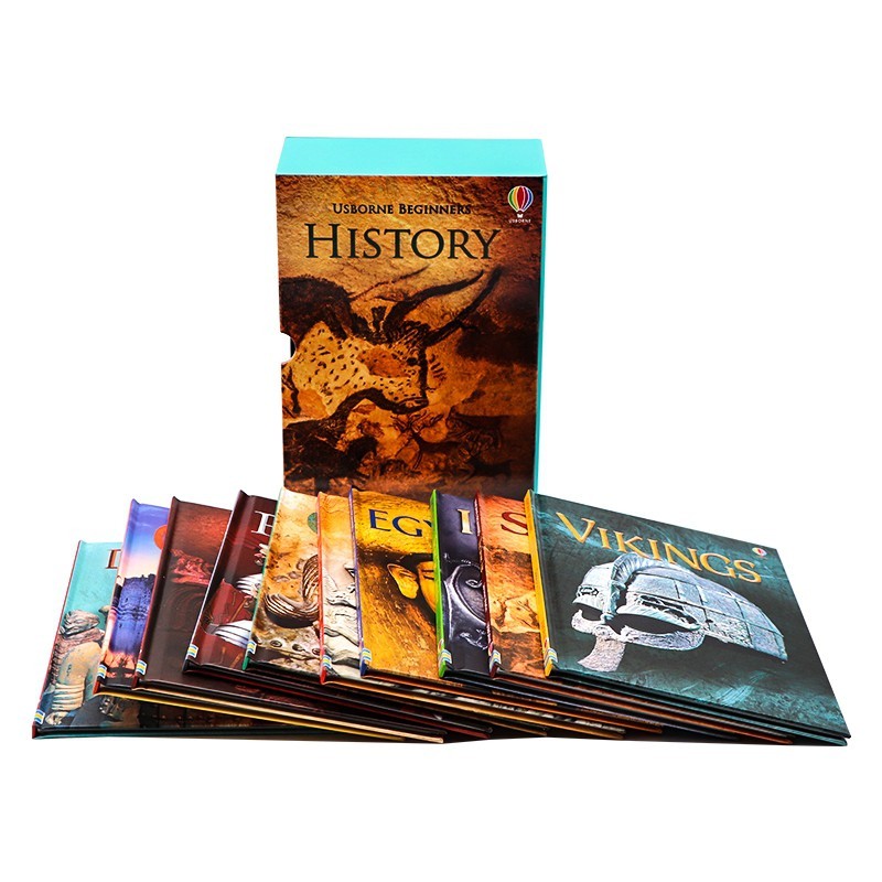 Sách - Usborne beginners history nhập màu 10 quyển box set bìa cứng