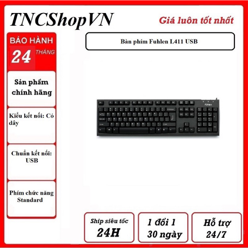 Bàn phím Fuhlen L411 USB