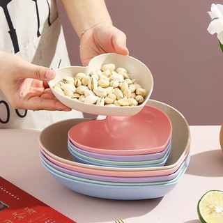 Combo 5 cái Đĩa lúa mạch hình trái tim 15cm