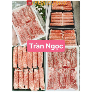 Thịt bò Aukobe cuộn loại 1 siêu mềm thơm ngon thả lẩu - nướng 1 khay 300gr