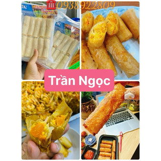 Chả giò sốt trứng muối hoàng kim 1 khay 10 cuốn