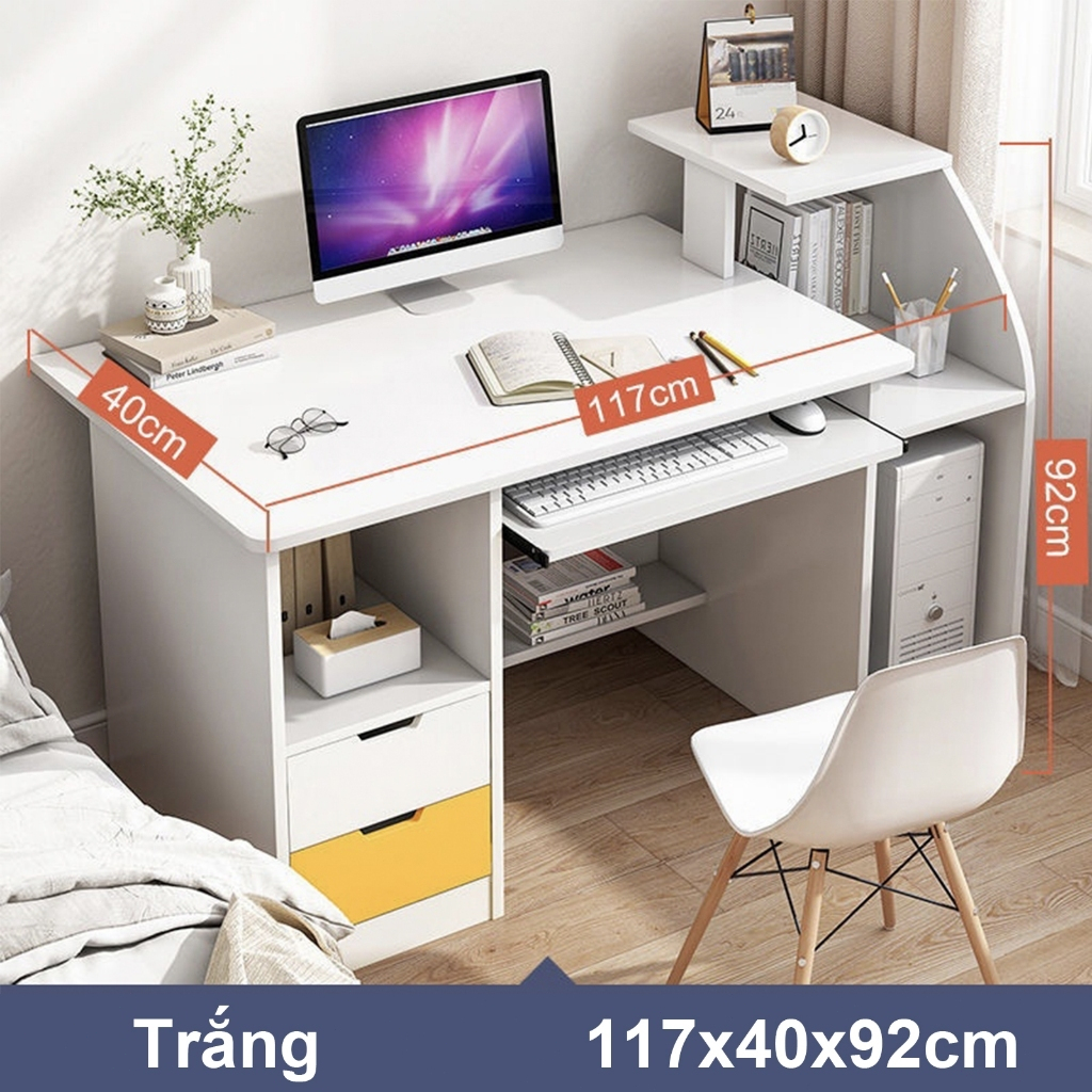 BMZAR Bàn Làm Bàn gaming Việc Bàn học Bàn máy tính tập làm việc hắc chắn Lưu trữ đa dạng Dễ lắp ráp | BigBuy360 - bigbuy360.vn