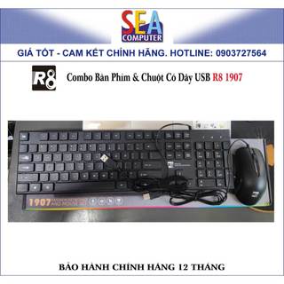 Combo Bàn Phím & Chuột Có Dây USB R8 1907