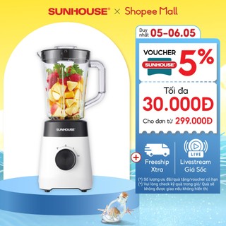 Máy xay sinh tố đa năng Sunhouse SHD5114 - Công suất 450W - Lưỡi dao Inox sắc bén - 3 chức năng - Hàng chính hãng