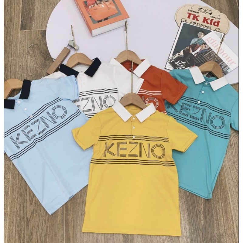 (26-45kg)Áo polo bé trai chất cotton, áo thun có cổ bé trai, áo có cổ bẻ cộc tay cho bé trai